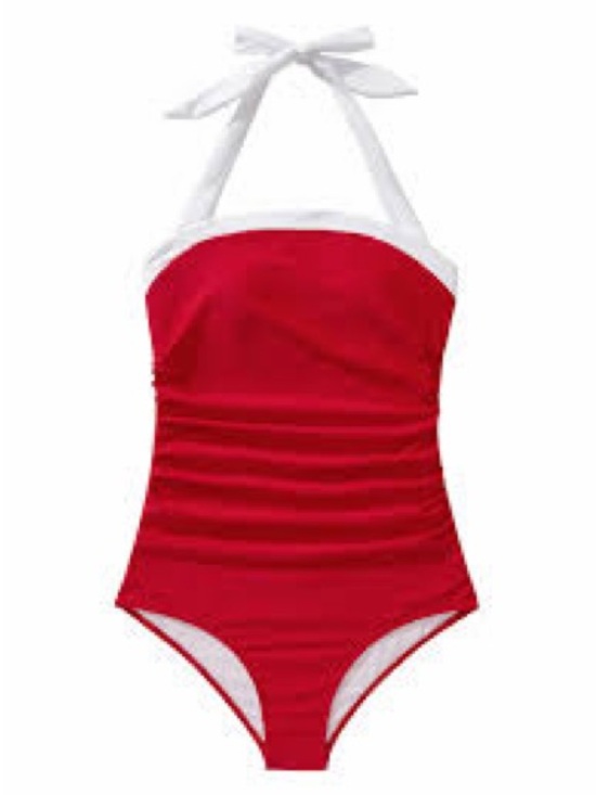 Ralph Lauren Other - LAUREN Ralph Lauren Red & White Halter One-Piece Swimsuit Size 8 🌊✨